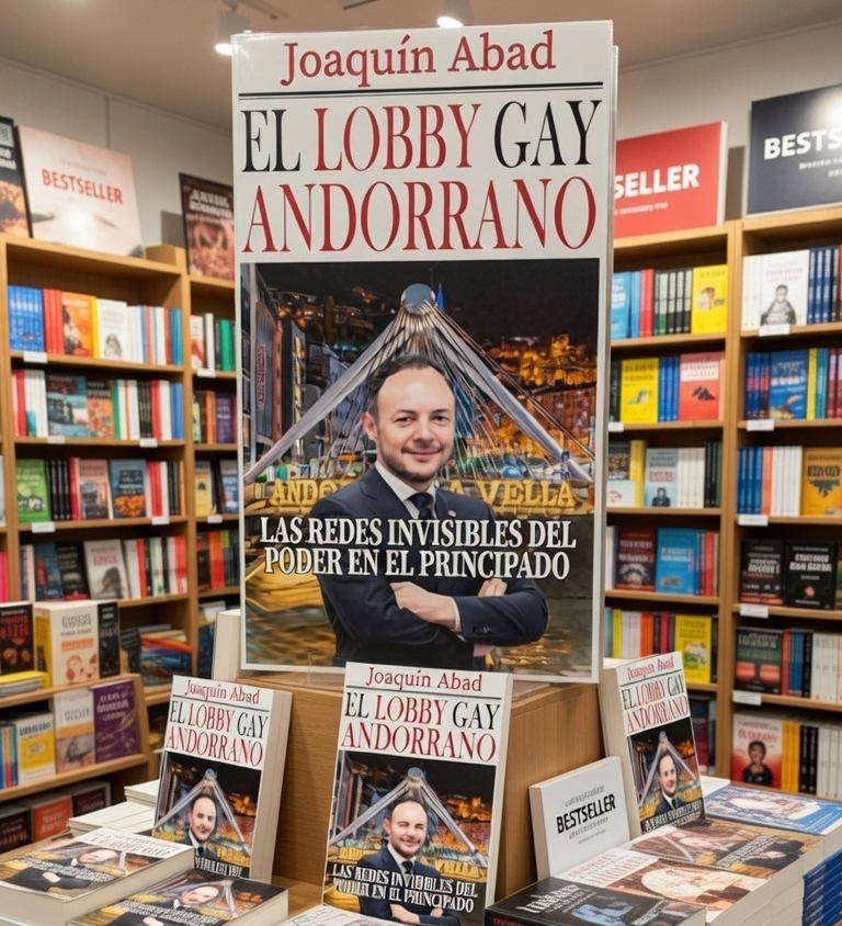 Portada del libro El lobby gay andorrano en una librería
