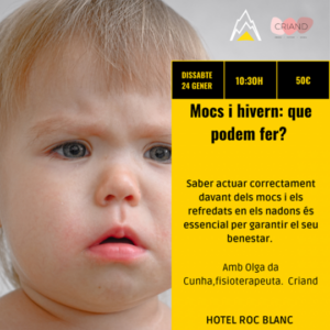 Taller sobre el manejo de resfriados en bebés con información del evento