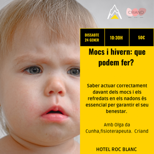 Taller sobre el manejo de resfriados en bebés con información del evento