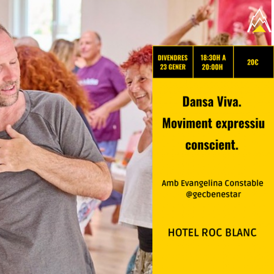 Participantes disfrutando del taller de danza consciente en Escaldes-Engordany