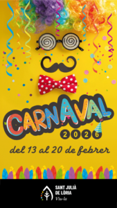 Cartel colorido del Carnaval 2026 en Sant Julià de Lòria
