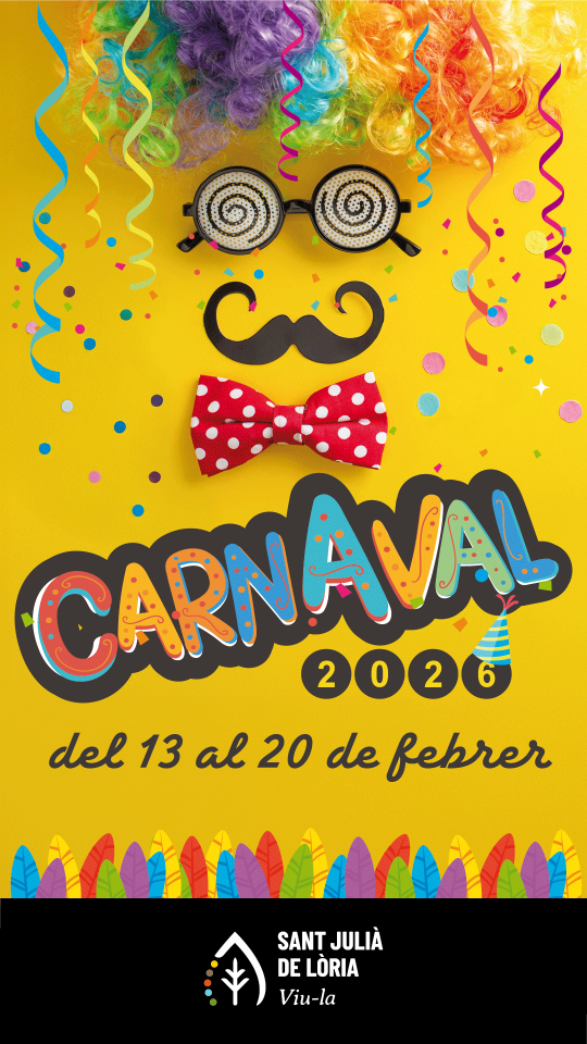 Cartel colorido del Carnaval 2026 en Sant Julià de Lòria