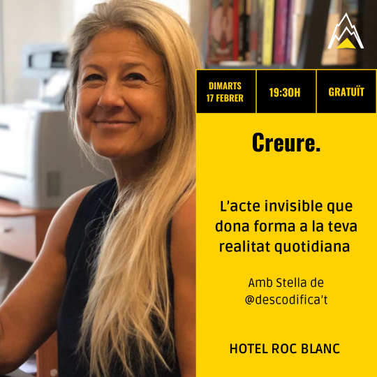 Conferencia sobre la realidad cotidiana en Escaldes-Engordany con Stella de descodifica’t