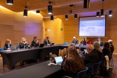 Reunión del Consell de comú en el Pas de la Casa sobre ayudas empresariales