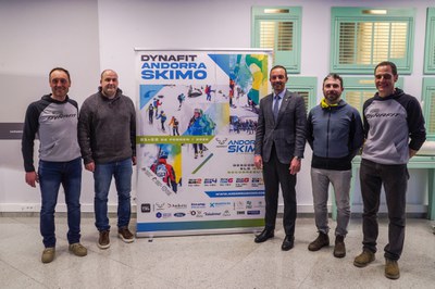 Presentació de la Dynafit Andorra Skimo amb participants i organitzadors