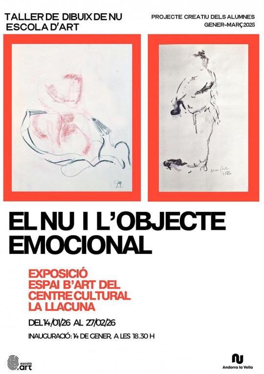 Cartel de la exposición sobre el cuerpo humano en Andorra la Vella