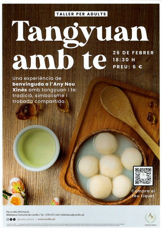 Taller de Tangyuan con té en la Biblioteca de Canillo