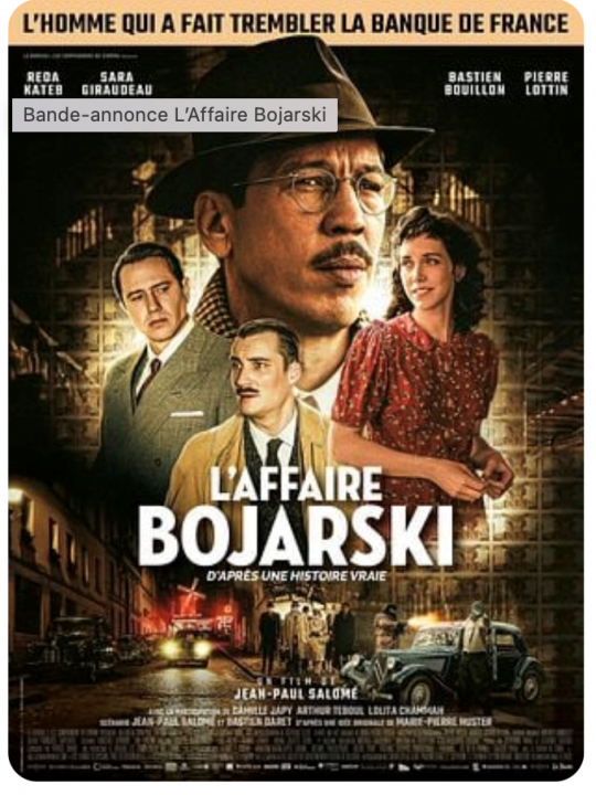Cartel de la película L'affaire Bojarski con personajes principales