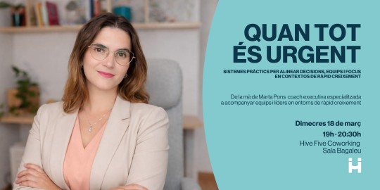 Marta Pons en la conferencia Quan tot és urgent en Andorra la Vella