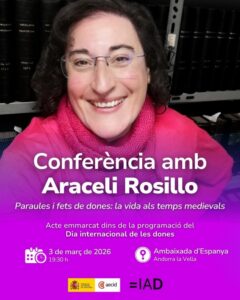 Conferencia sobre la vida de las mujeres en la época medieval en Andorra la Vella