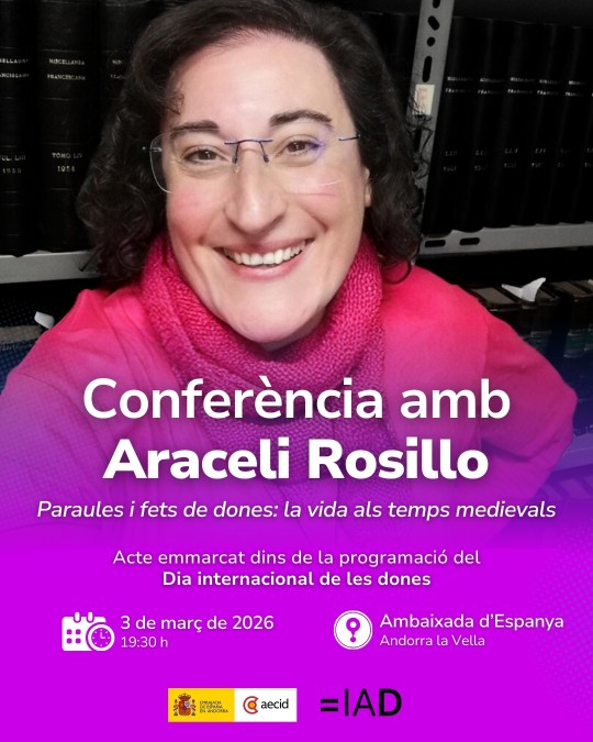 Conferencia sobre la vida de las mujeres en la época medieval en Andorra la Vella
