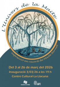Cartel de la exposición L'Univers de la Maite en Andorra la Vella