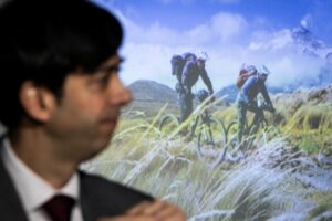 Presentación del festival de cine ciclista Tous en Selle en Andorra la Vella