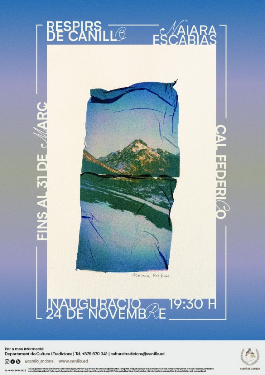 Cartel de la exposición Respirs de Canillo de Naiara Escabias
