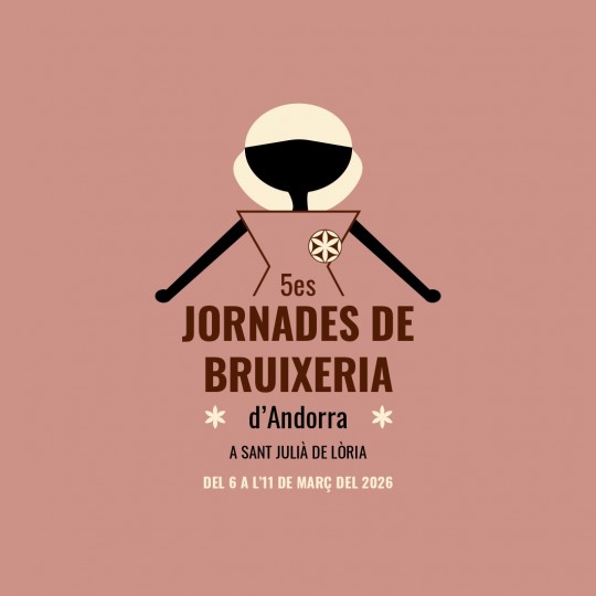 Cartel de las Jornades de Bruixeria en Andorra con fechas y diseño gráfico