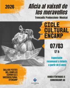 Representación del musical Alícia al Vaixell de les Meravelles en Encamp
