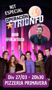 Cartel del evento musical de Operación Triunfo en Andorra la Vella