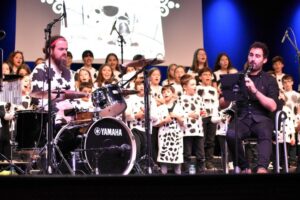 Músicos en un evento del Conservatori de Música d'Andorra la Vella