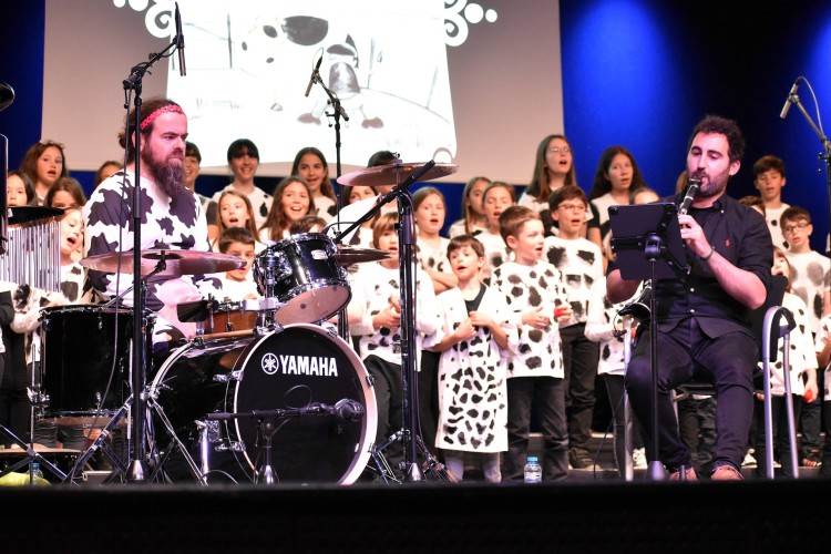 Músicos en un evento del Conservatori de Música d'Andorra la Vella