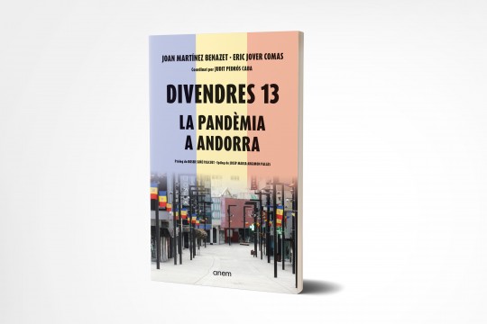 Portada del llibre 'Divendres 13' sobre la gestió de la covid-19 a Andorra.