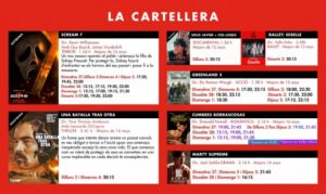 Cartellera de pel·lícules dels Cinemes Illa Carlemany d'Escaldes-Engordany