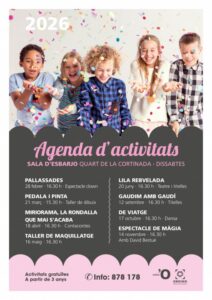 Cartel del taller de dibujo Pedala i Pinta en Ordino