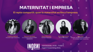 Participantes de la taula rodona sobre maternitat i empresa a Andorra la Vella