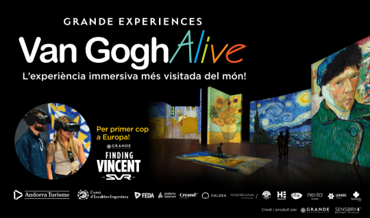 Experiencia inmersiva de Van Gogh en Escaldes-Engordany con realidad virtual.