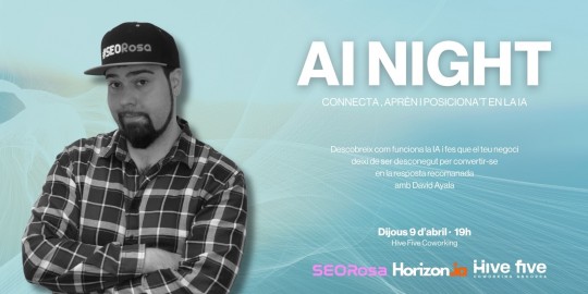 David Ayala presentando en el evento AI Night en Andorra la Vella