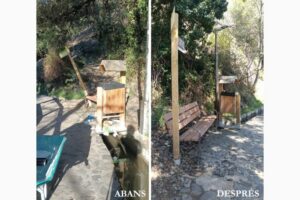 Comparativa de l'espai públic abans i després de les actuacions cívics a Andorra