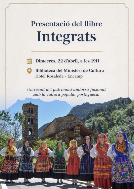 Presentación del libro Integrats en la Biblioteca Nacional de Andorra