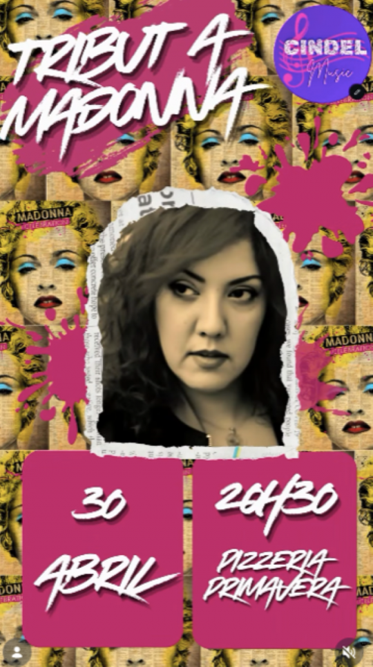 Cartel del espectáculo homenaje a Madonna en Andorra la Vella