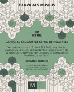 Cartel de la conferencia sobre el Santuari de Meritxell