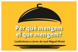 Cartel de la conferencia sobre alimentación y cultura en Andorra la Vella
