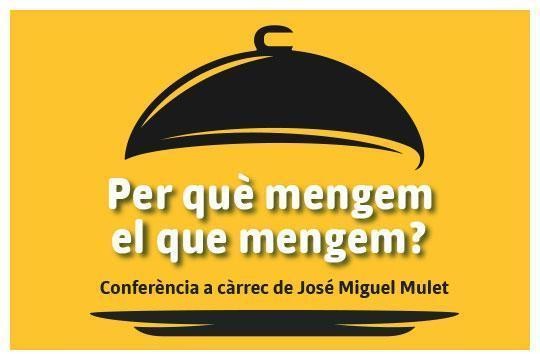 Cartel de la conferencia sobre alimentación y cultura en Andorra la Vella