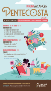 Cartel de Bibliovacances de Pentecosta en Sant Julià de Lòria