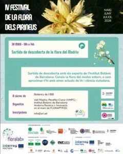 Cartel del festival de la flora del Pirineus en Engolasters