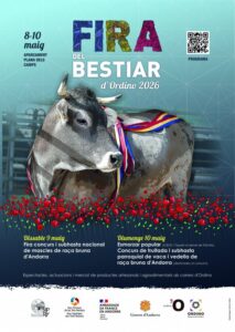 Cartel de la Fira del Bestiar en Ordino, Andorra, 2026