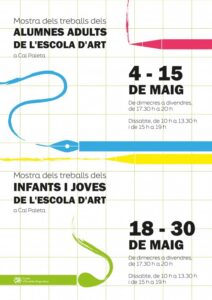 Cartel de la muestra de alumnos de la Escuela de Arte de Escaldes-Engordany
