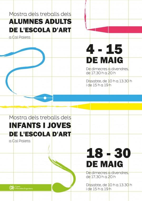 Cartel de la muestra de alumnos de la Escuela de Arte de Escaldes-Engordany