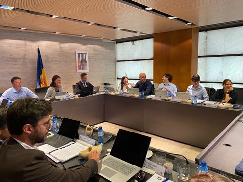 Reunión de los consells discutiendo la modificación de la Llei del sòl