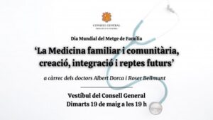 Cartel del evento sobre medicina familiar en Andorra la Vella