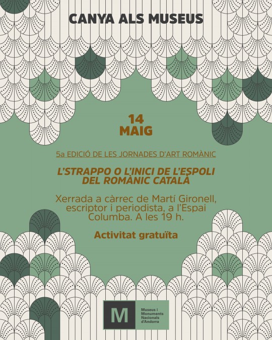 Cartel de la xerrada sobre l'espoli del romànic català en Andorra