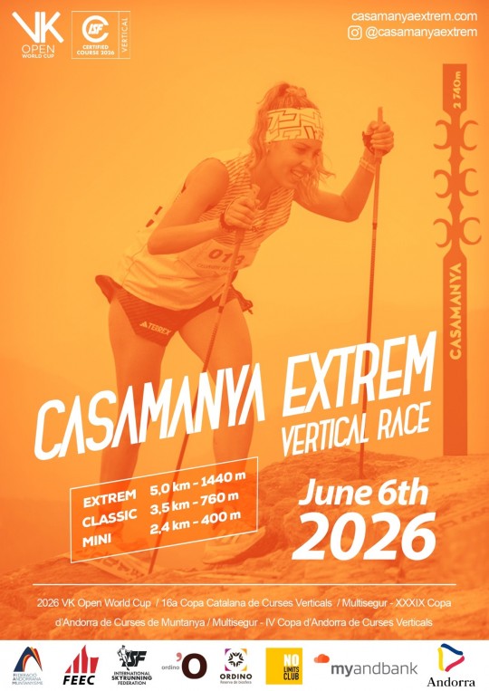 Participante en la Casamanya Extrem Vertical Race en Andorra