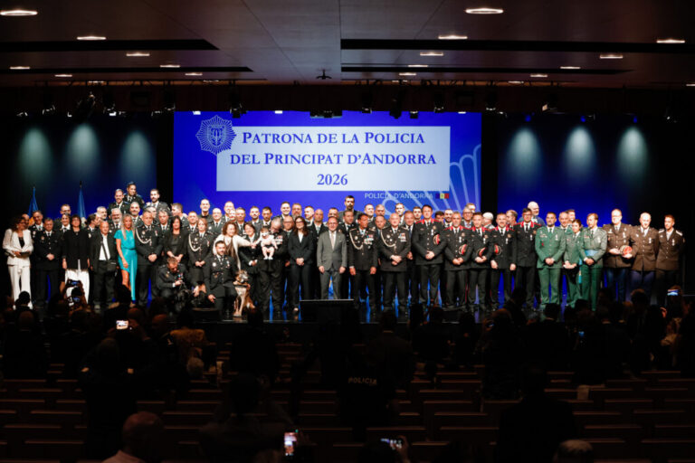 Ceremonia de la Policía de Andorra con reconocimientos a miembros del cuerpo