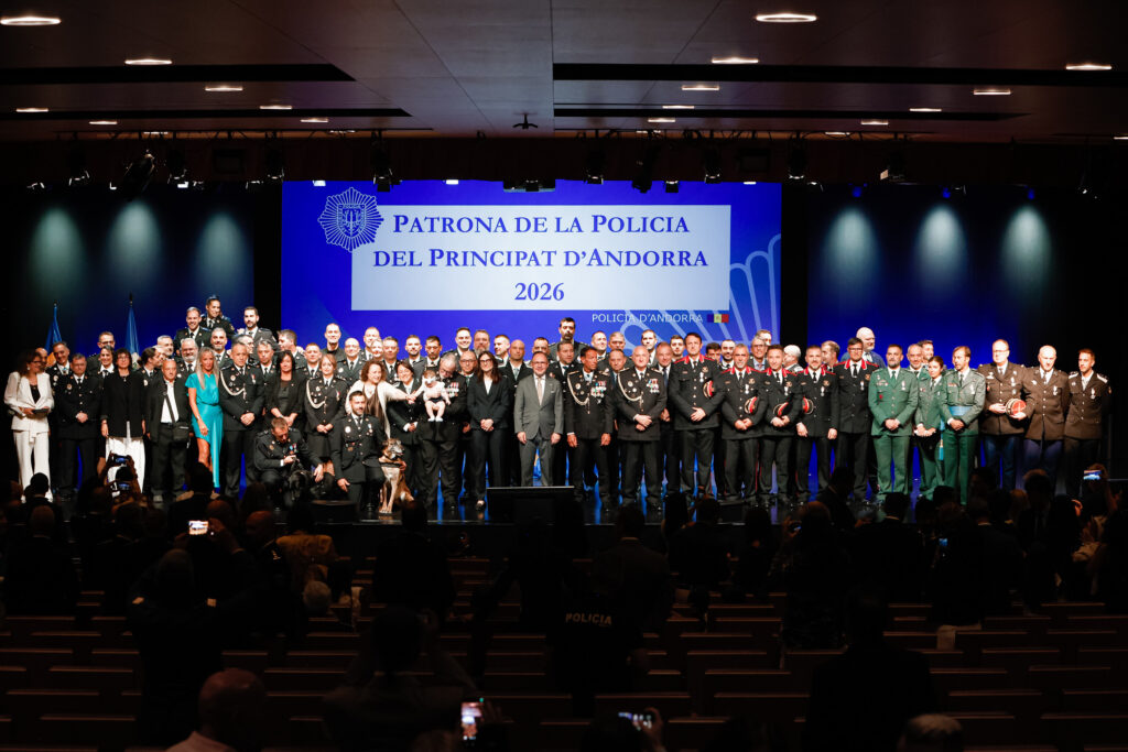 Ceremonia de la Policía de Andorra con reconocimientos a miembros del cuerpo