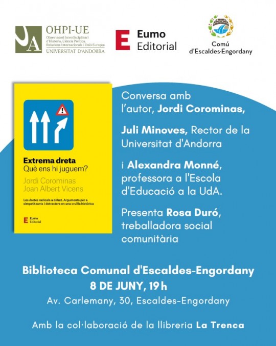 Presentación del libro sobre la extrema derecha en Escaldes-Engordany