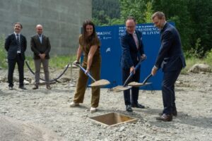 Colocación de la primera piedra del centro sociosanitario en Encamp
