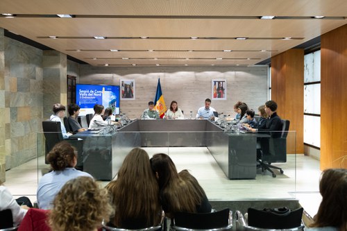 Reunió del Consell d'Adolescents de les Valls del Nord sobre transport i oci