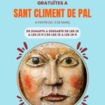Cartel informativo sobre visitas guiadas en Sant Climent de Pal